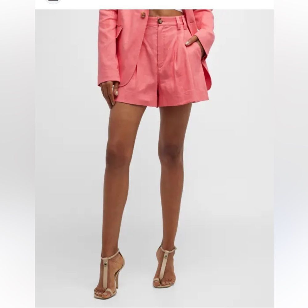 A.L.C. Mateo High Waist Pleated Shorts